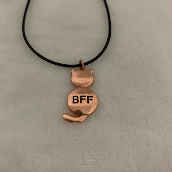 Jewelry - BFF Cat Pendant Necklace in Rose Gold